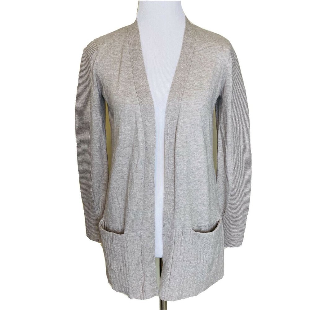 New Devotion by Cyrus Ribbed Open Knit Cardigan Wo